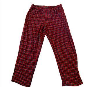 Plaid Flannel Pajama Bottoms Large